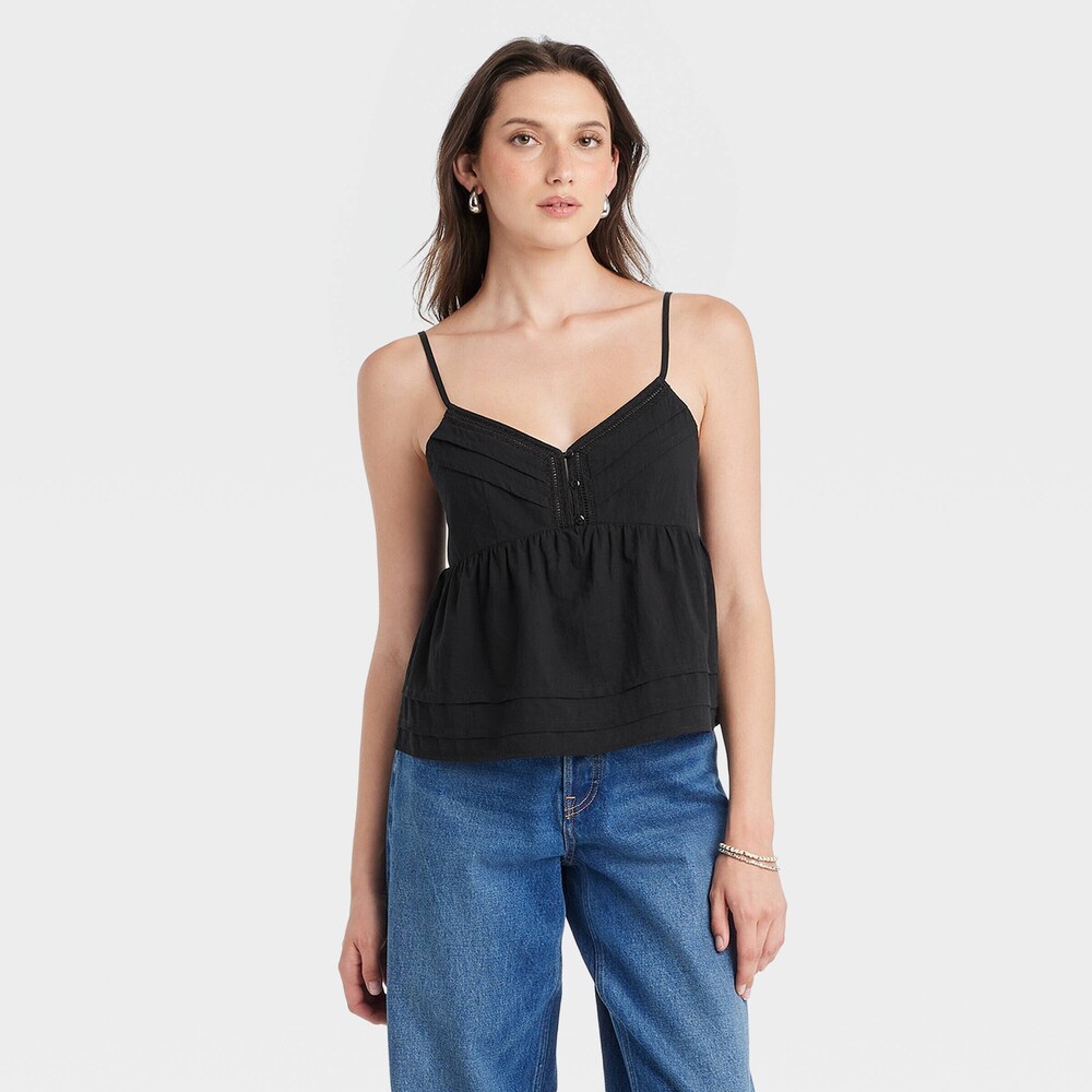 Universal Thread Cami / Tank Top - Black XS